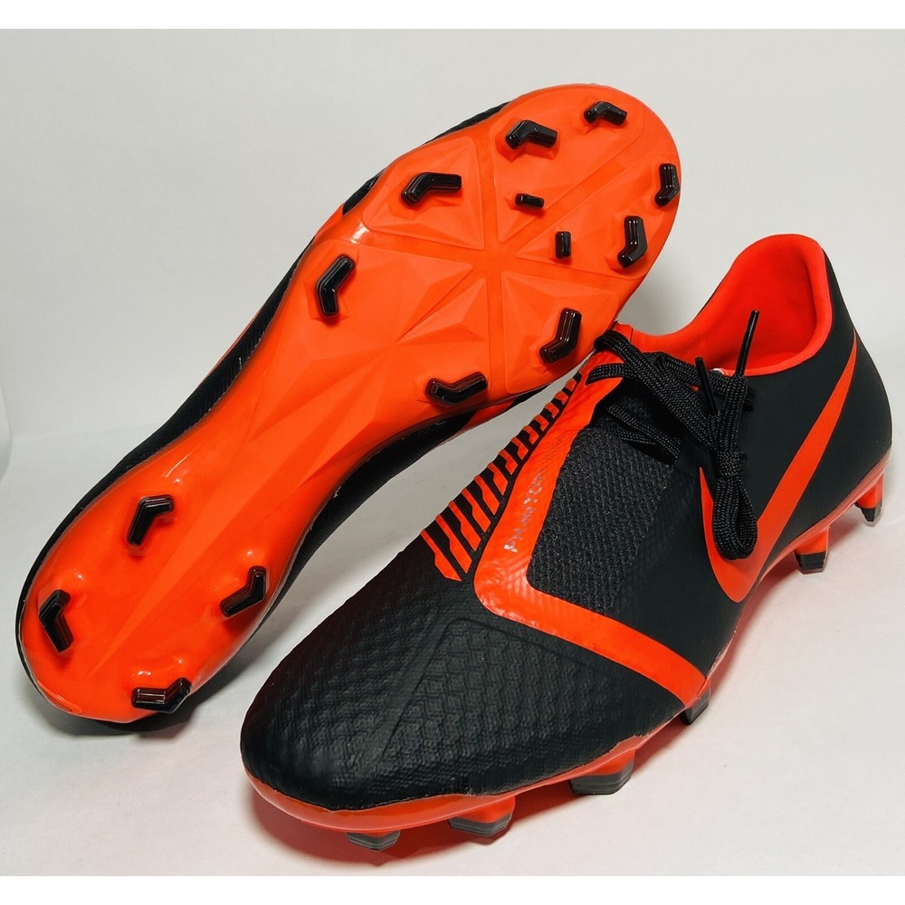 Nike Phantom Venom Academy FG Soccer Cleats Black Red Men's Size 11.5